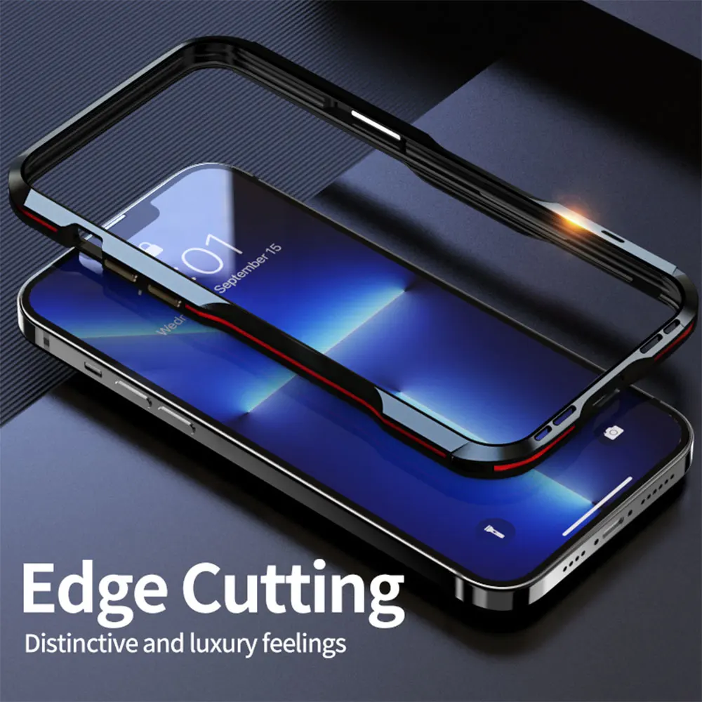 Dropshipping Aluminum Metal Bumper For iPhone 13 Pro Max mini 13Pro 13mini iPhone13 13Promax Comfortable Grip Case Cover Frame