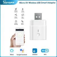 SONOFF Wifi Smart Socket Micro 5V USB Adapter Charge Plug Smart Home Control ,Alexa Google Home Assistant Alice EWelink Esp32 1