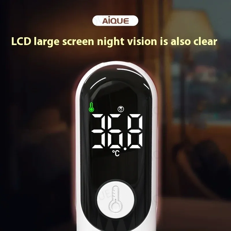 AIQUE Forehead Digital Thermometer LED Non Contact Infrared Medical Thermometer Body Temperature Fever for Baby Adults