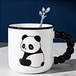 Tazza Panda In Ceramica 18 Oz - Divertente E Colorata, Lavabile