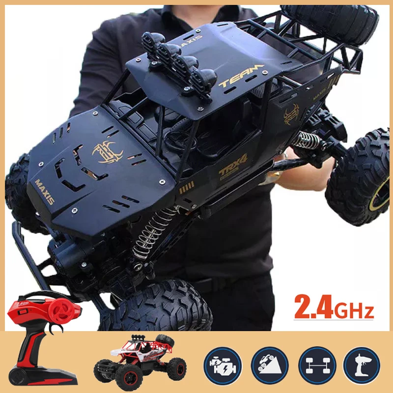 4WD 2.4GHz Remote Contro Car Wireless Remote Control Off-road Vehicle Control Model Off-road Vehicle Control Truck Children Toys lightning mcqueen remote control car