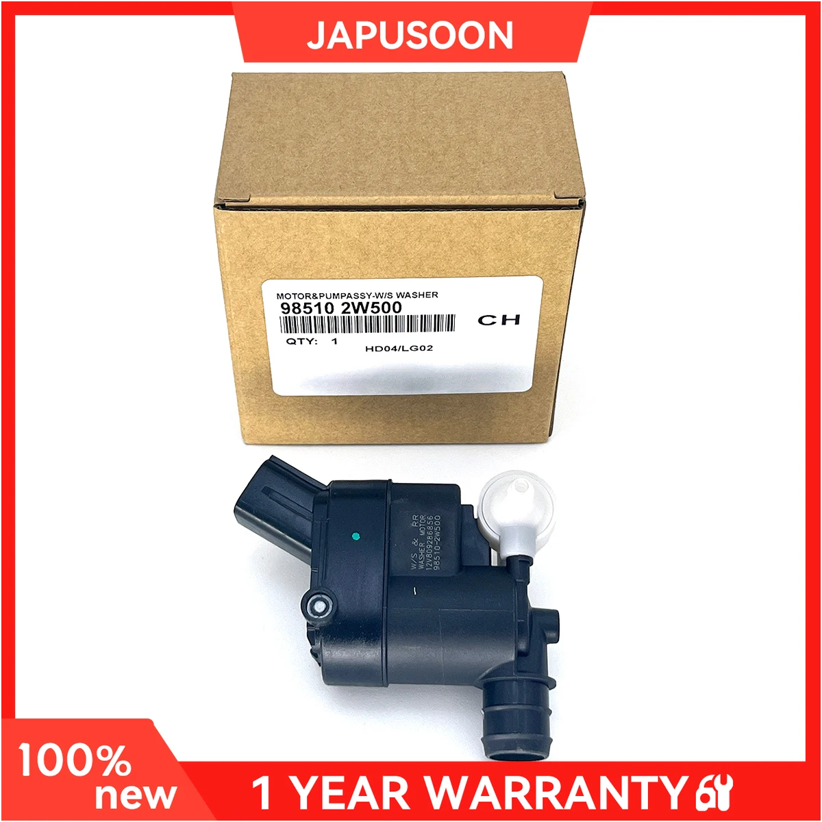

Windshield Washer Pump Water Spray Motor For Hyundai Elantra Santa Kia Sportage #98510-2W500 985102W500 Auto Parts