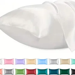 Satin Pillowcase - Luxuriously Soft & Silky, Perfect Gift - 50×75cm (1PCS White)