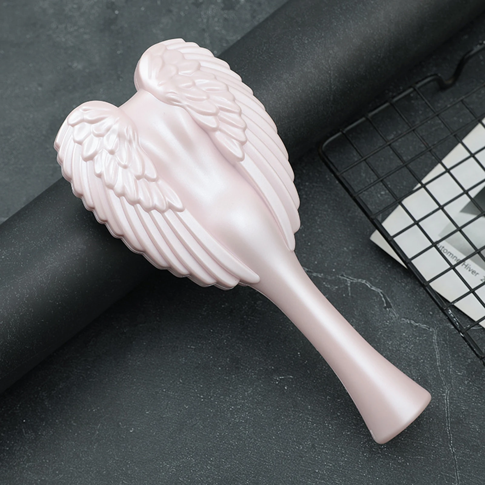 Haushalt Massage Haar Kamm Elegante Engel Flügel Breite Zähne Kamm Haar Bürste für Nass Trocken Öl Dicke Lange Haare – Detail 9
