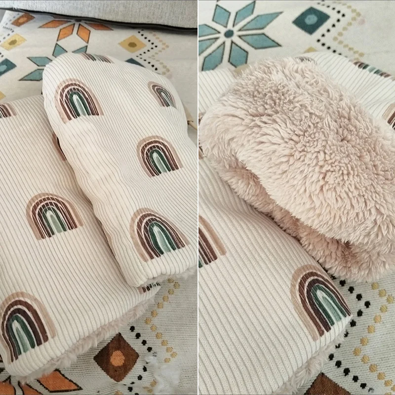 Windproof Infant Stroller Gloves Children's Outdoor Sports Mittens Cartoon Printed Hands Warmer Scooter Accessory for Winter