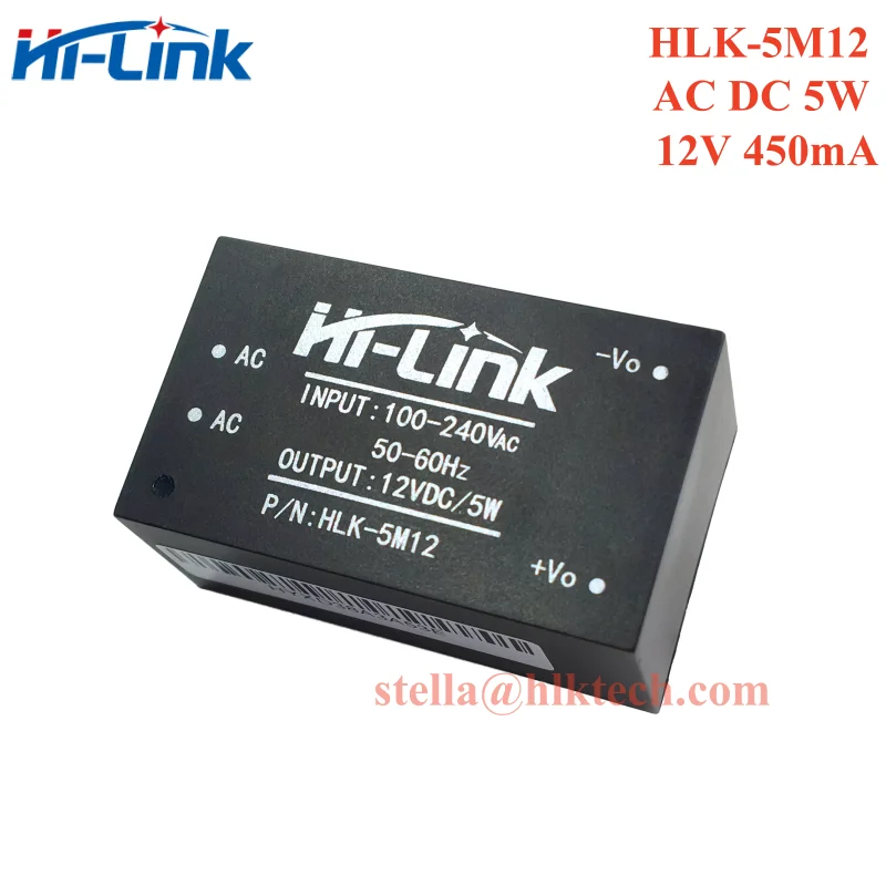 HLK-5M12 HLK-5M05 HLK-5M24 HLK-5M03 HLK-5M09 Hi-Link original 5W AC DC power module 220V to 3.3V/5V/9V/12V/15V/24V Switch CE FCC 5