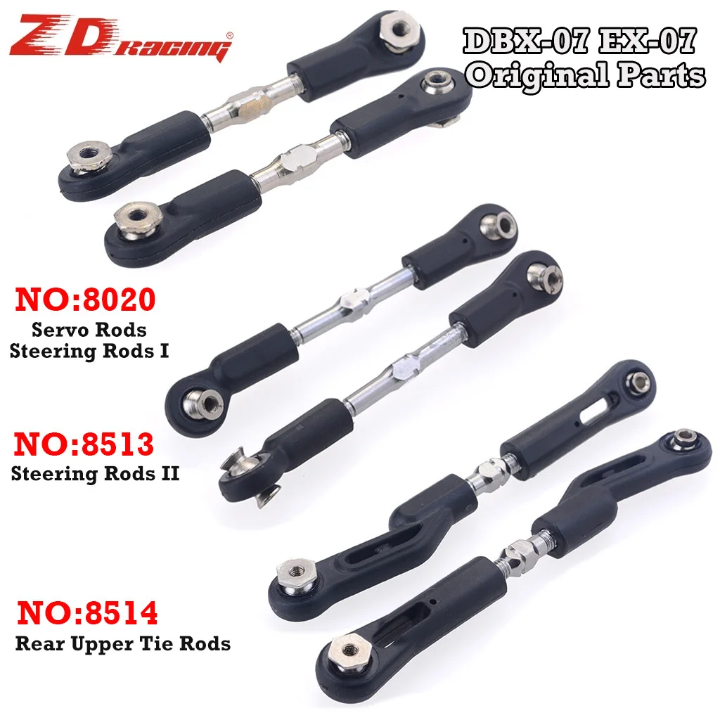 RC Car Ball Head Servo Rods Steering Rods Rear Upper Tie Rods 8020 8513 ...