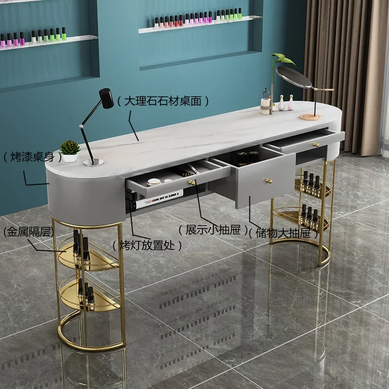 

Tables Professional Nail Manicure Led Lamp Nails Aesthetic Table Salon Reception Desk Arm Rest Dust Collector Gel Equipment