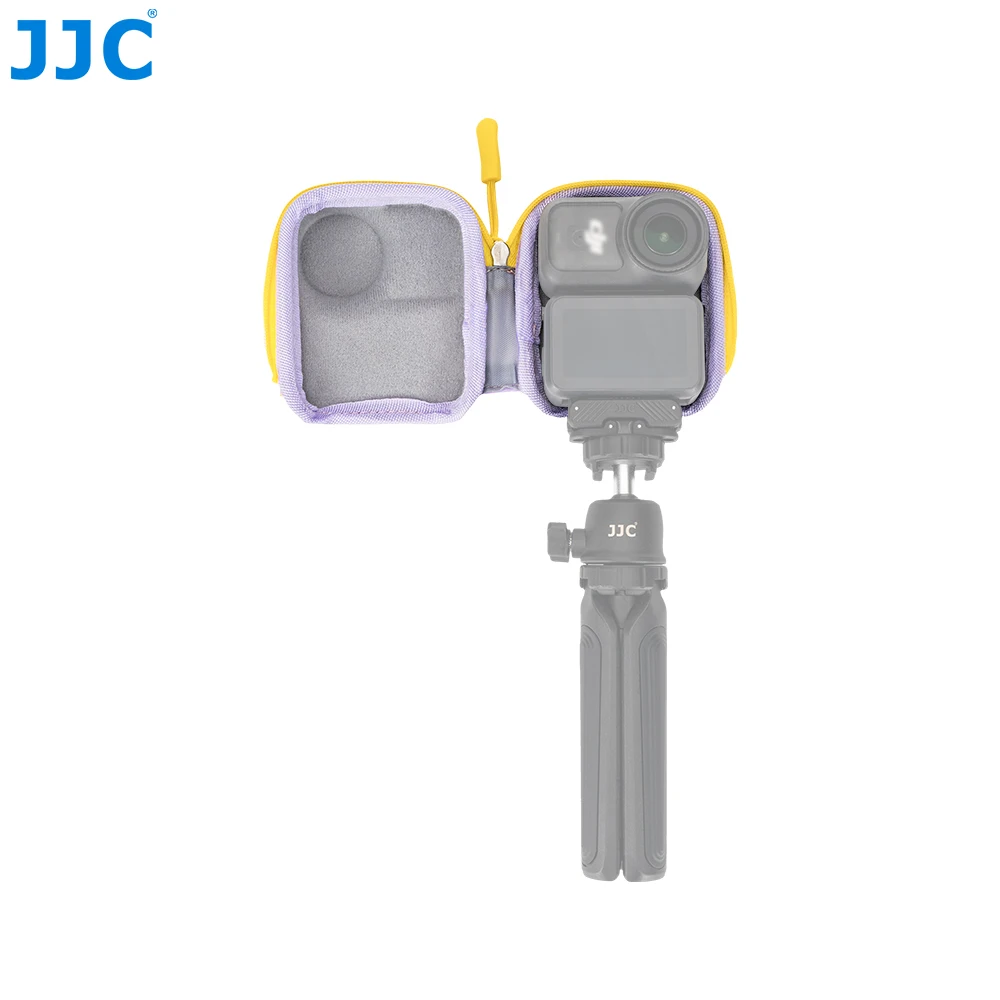Compact Hard Shell Camera Case with Carabiner and EVA Storage Pouch