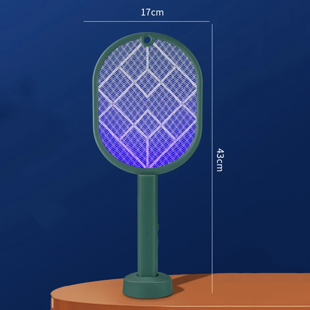 2-In-1 Elektromos Rovar Ütő Swatter Zapper 4000V Usb Újratölthető Nyári Szúnyog Kill Fly Bug - Image 6