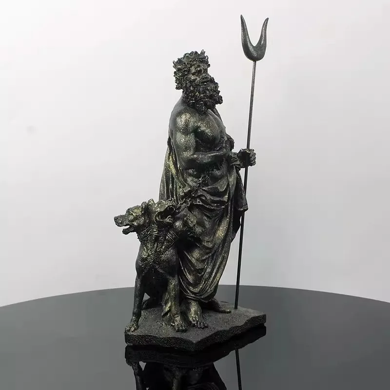 Hades with Cerberus – Lord of the Underworld Resin Statue 3