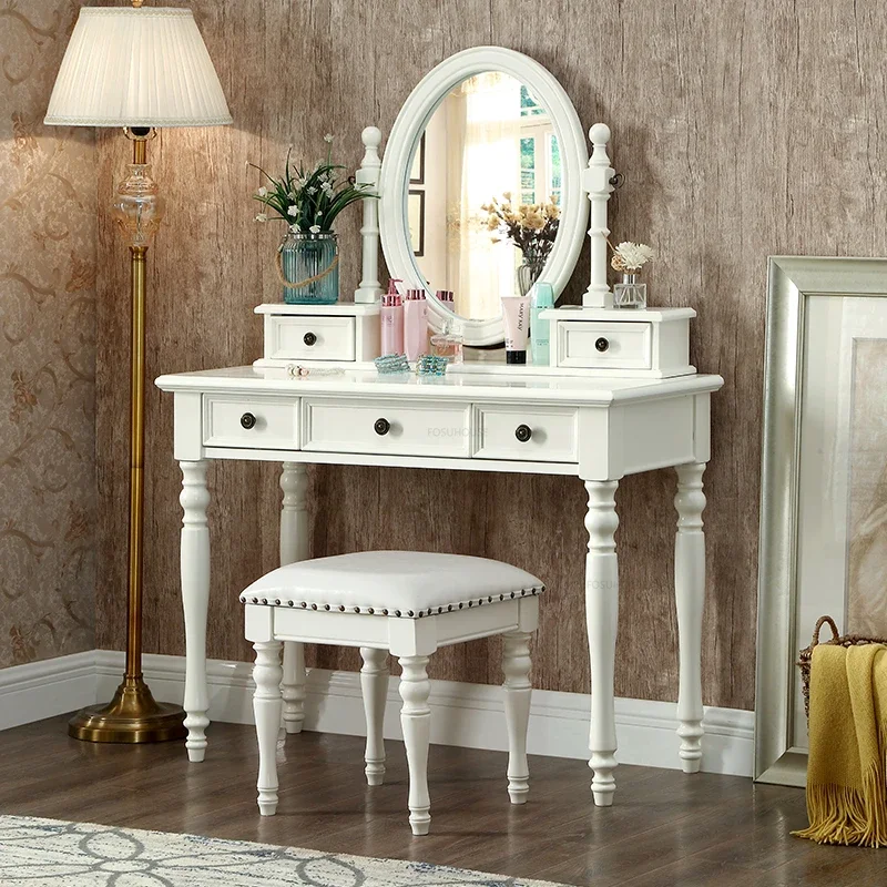 1m white dresser set