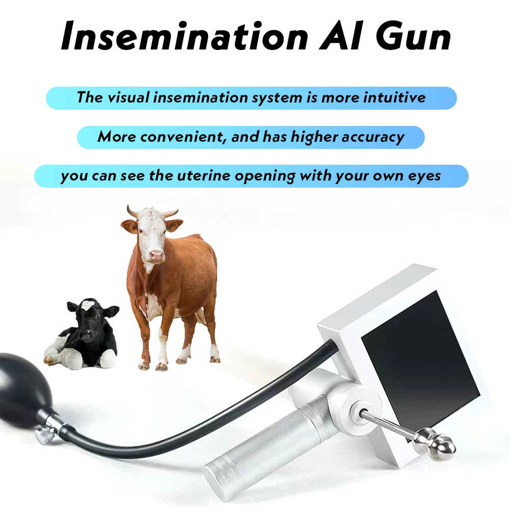 Veterinary Digital Artificial Insemination Gun Endoscope Sperm Insemination Tool