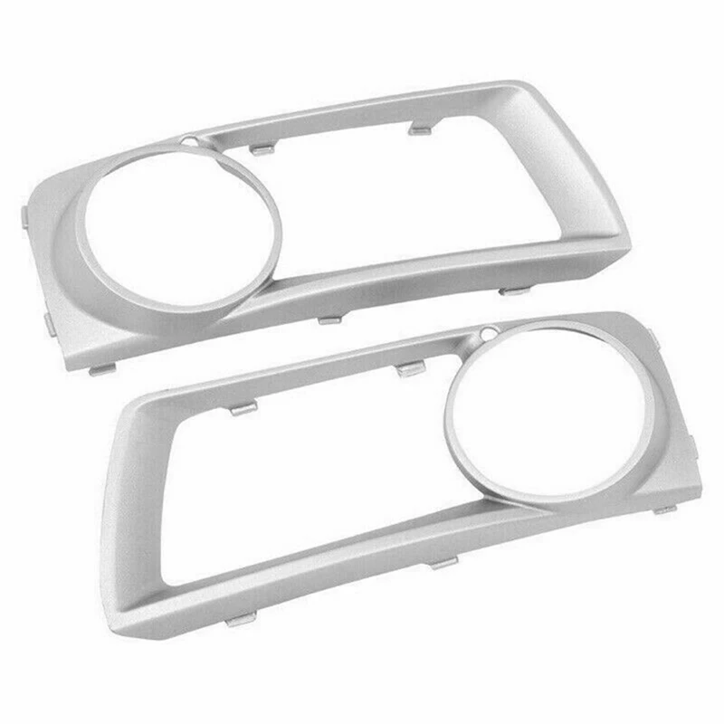 51117312595 51117312596 1Pair LH+RH Bumper Fog Light Grill Cover Trim Replacement Parts For BMW E71 X6 2012 2013 2014