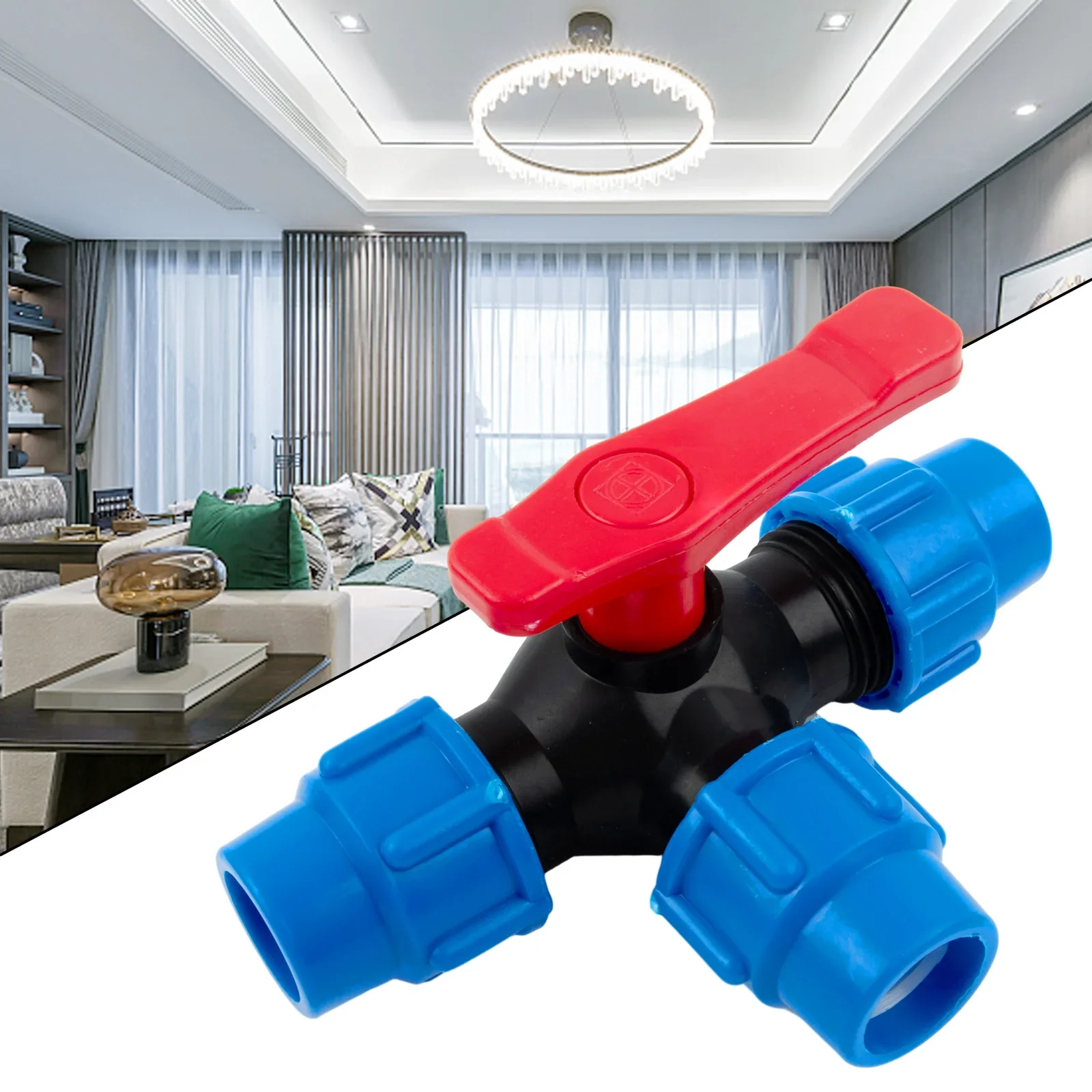 PE Pipe 3 Way Ball Valve, instalação