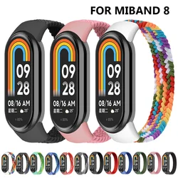 Braided Loop for Mi Band 8 Strap Correa for Xiaomi Mi Band 8 Straps Bracelet for Miband 8 Band SmartWatch Nylon Bands for Miband