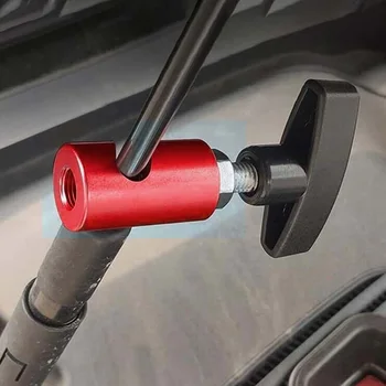 Dispositivo anti-serraggio per barra di sollevamento per cofano auto Asta di supporto in lega di alluminio durevole Morsetto di supporto per sollevamento universale