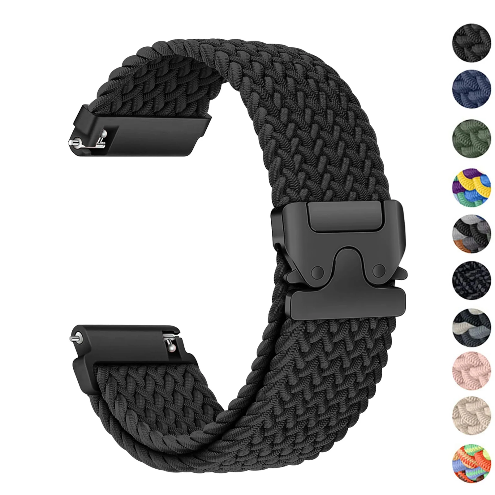 Parachute Braided Strap - 18mm 22mm Sport Bracelet with Color Band