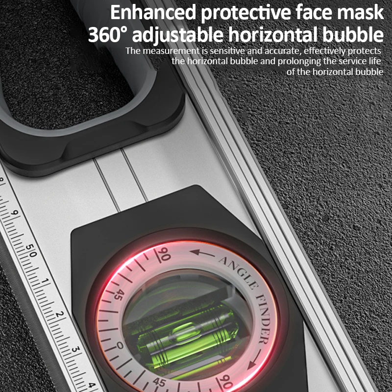 디지털 각도기 0-90 °   20-50cm 전자 수평계, 수평 각도 측정기, LED 디스플레이가 있는 자석식 알루미늄 합금