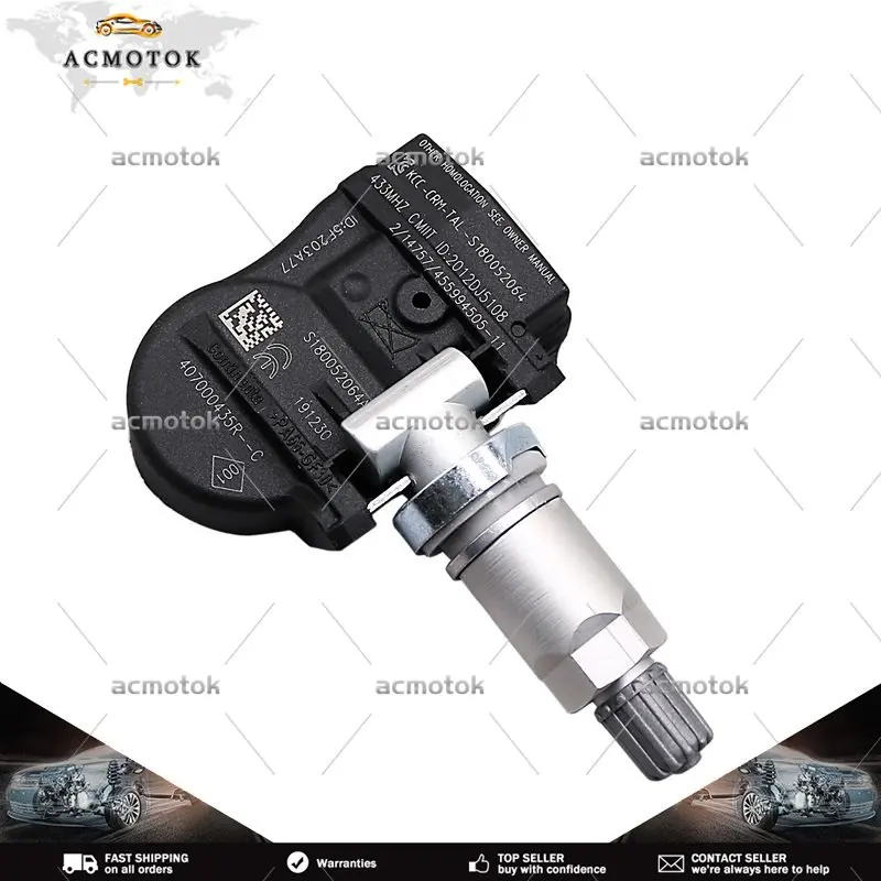 ڵ TPMS Ÿ̾ з ͸ ý ,  ް 󱸳 ÷ ƼƩ 407000435R 407003743R , 433MHz, 4 