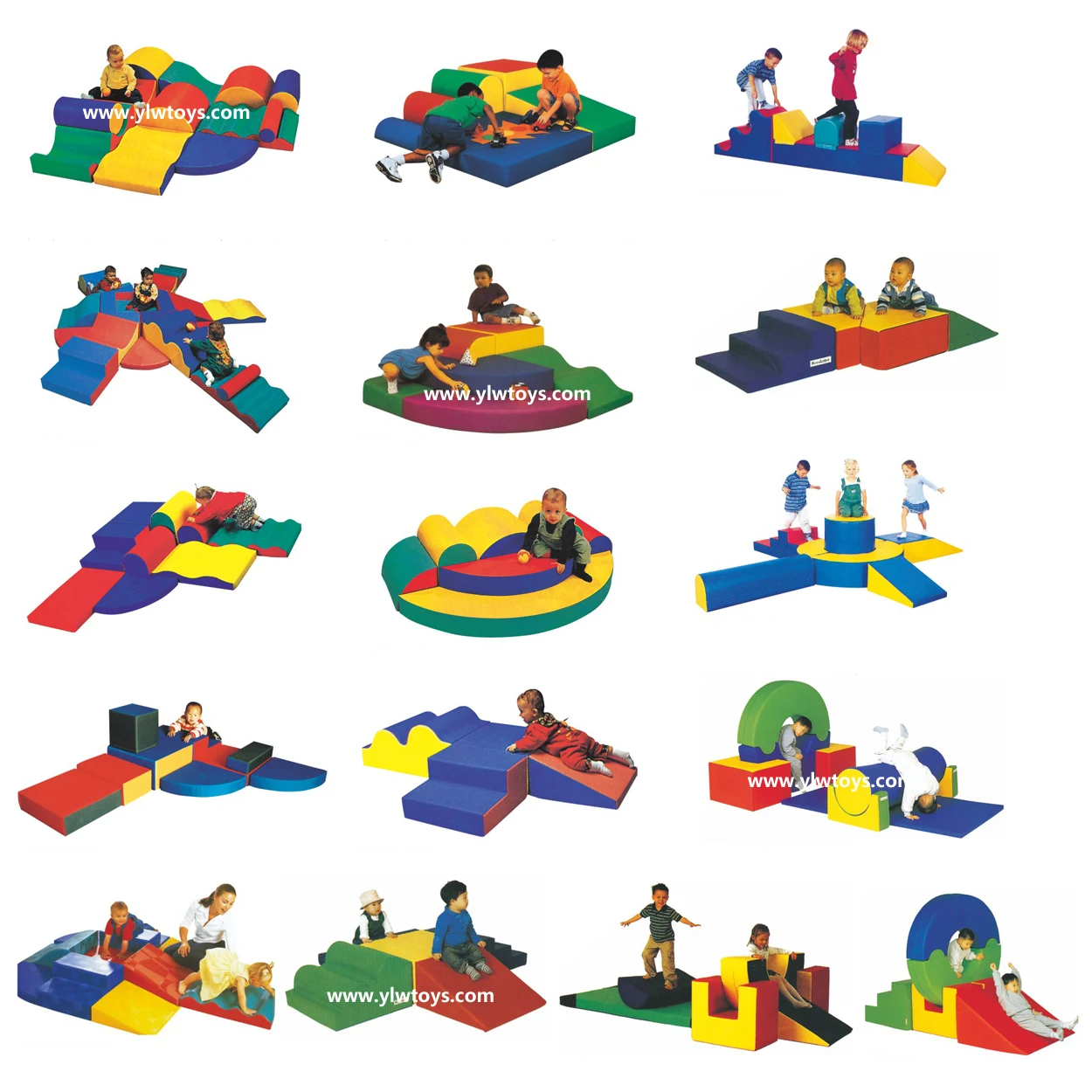 

YLWCNN Soft Play Structure Toddler PU Foam Play Set Toys School Early Education Equipment For Infants Sensory Integration Train