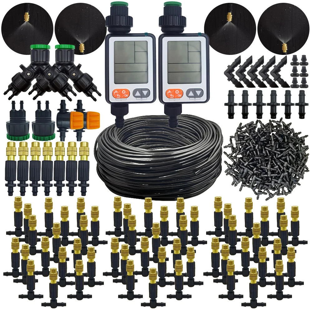 O'FRESH - Kit nebulizzatore per terrazza ad Alta Pressione per ombrellone con Piede Centrale - Si Adatta a nebulizzatori ad Alta Pressione 8 ugelli antigoccia