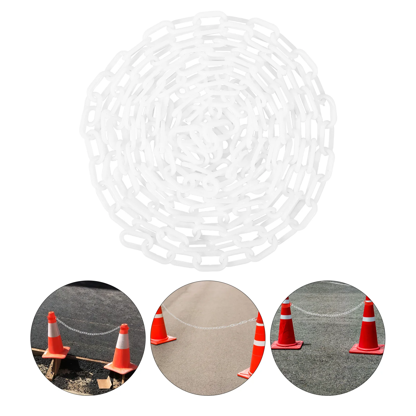 Protective Chain Link Security Driveway Barrier Safety for Crowd Control Plastic Links Buckle