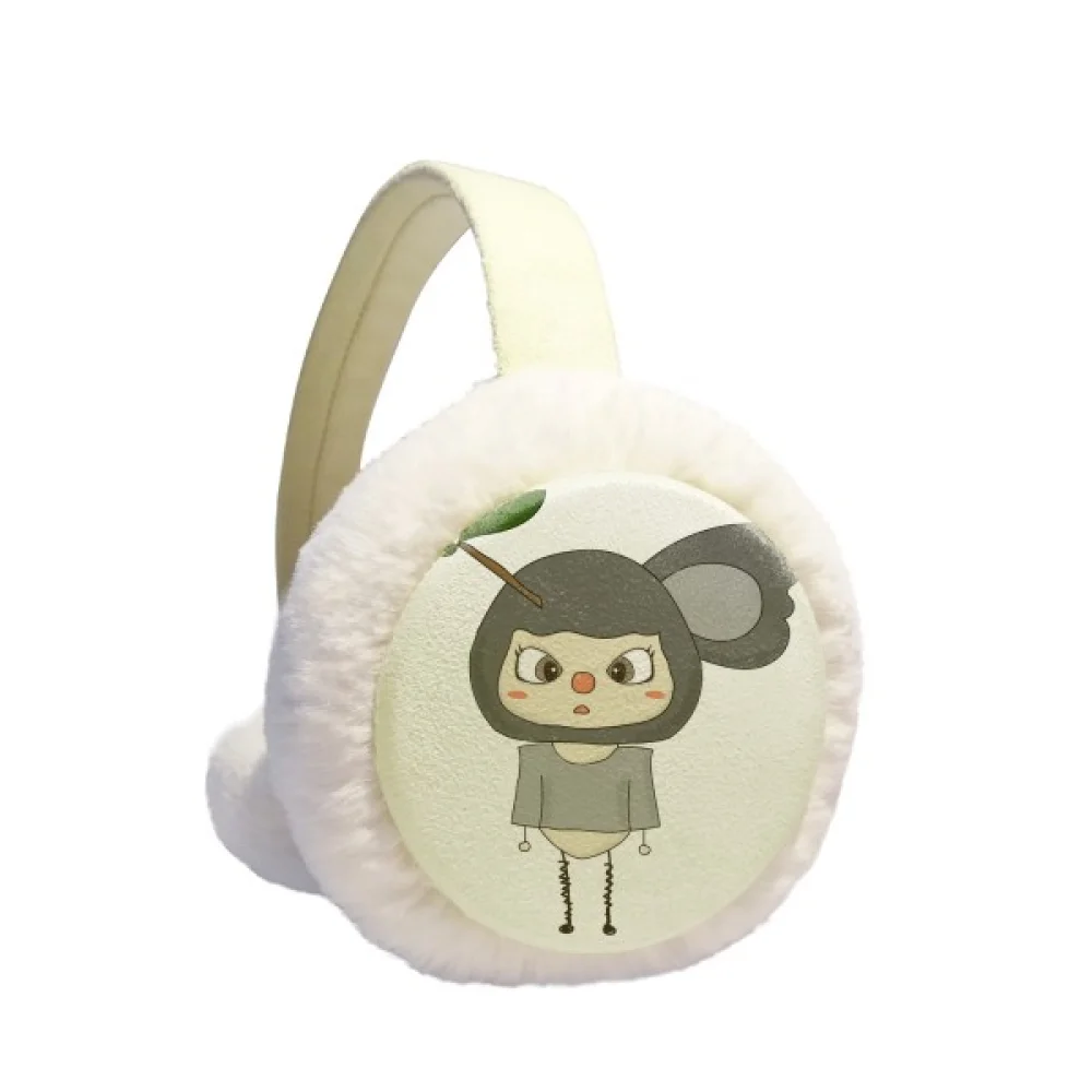 

Animal Kola Nature Lazy Leave UU Ear Warmer Cable Knit Furry Fleece Earmuff Outdoor