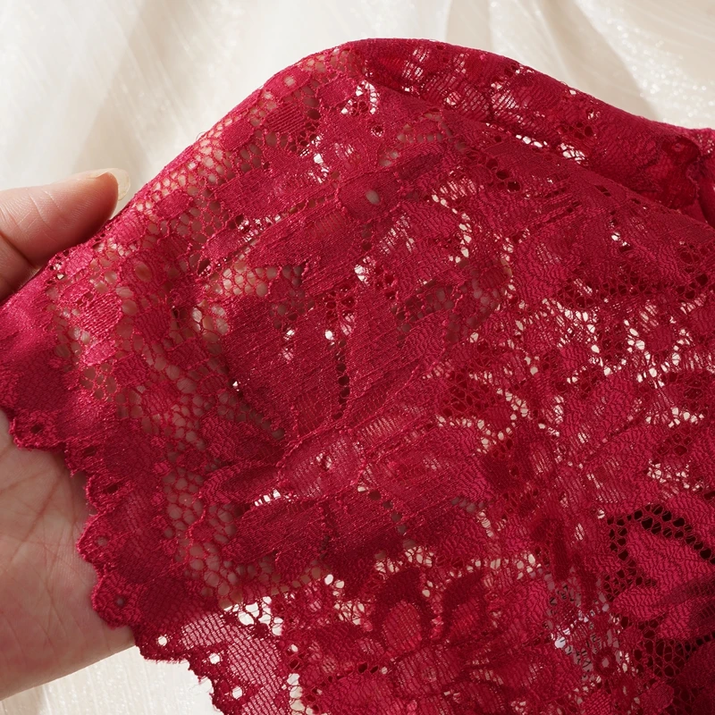 soft floral lace close up
