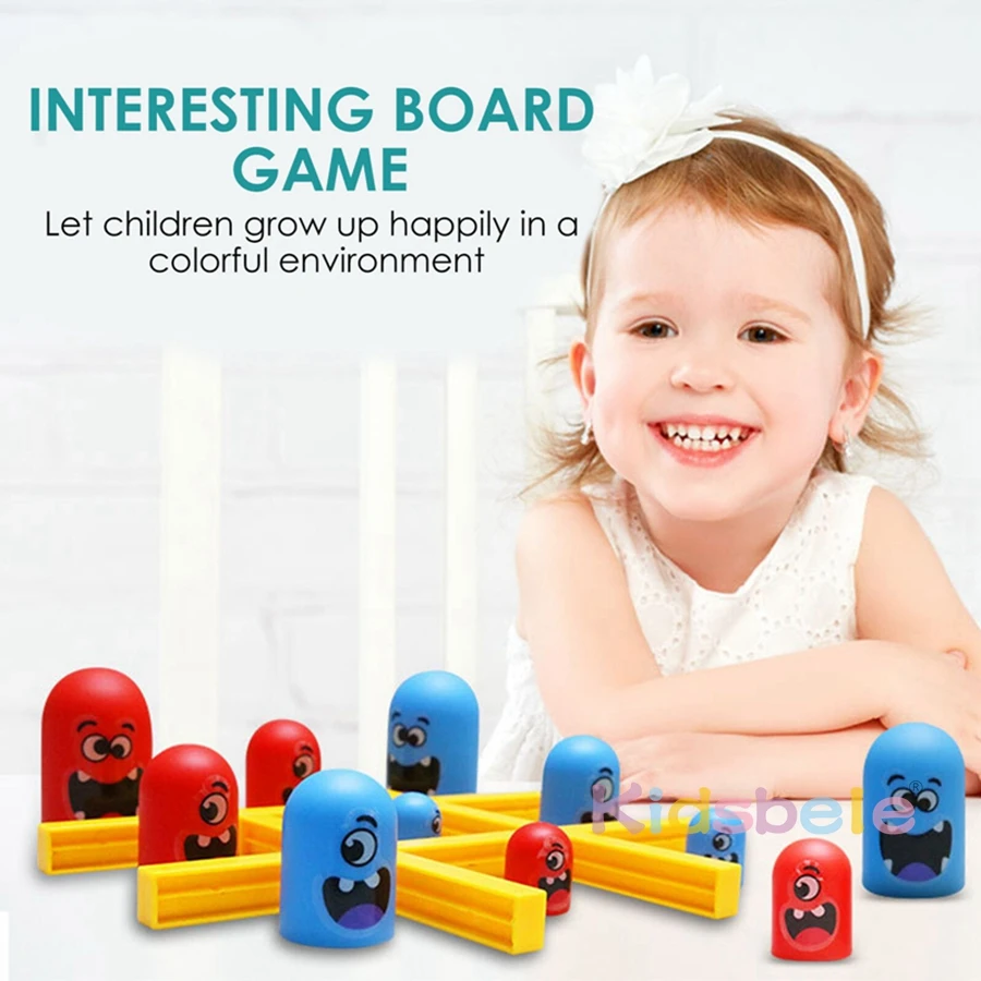 Parent-child Interactive Toys Tic Tac Toe Game Funny Games for Kids Family Friends Suitable Party Toys Big Eat Small Game 5