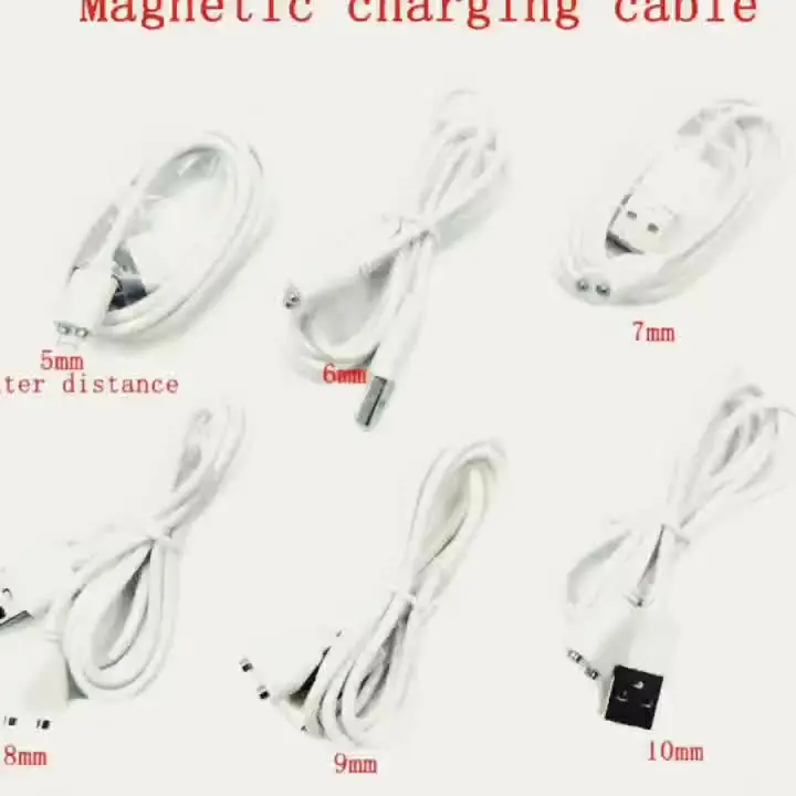 美容器具用磁気充電ケーブルコネクタ,スマートデバイス,2ピン,間隔8mm