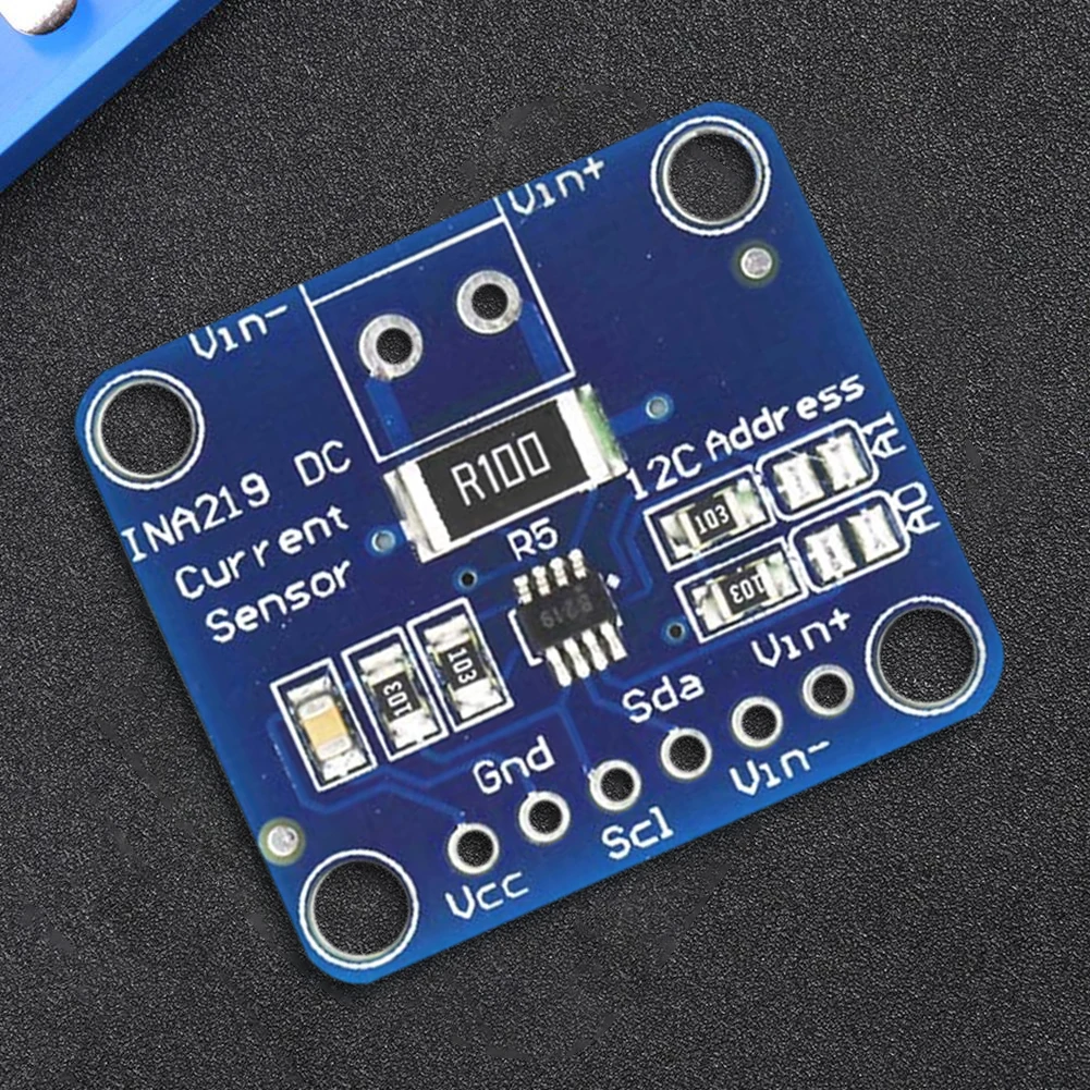 MCU-219 INA219 Bi-directional Current Sensor Breakout Module I2C Zero Drift Power Monitoring Sensor Module High-precision