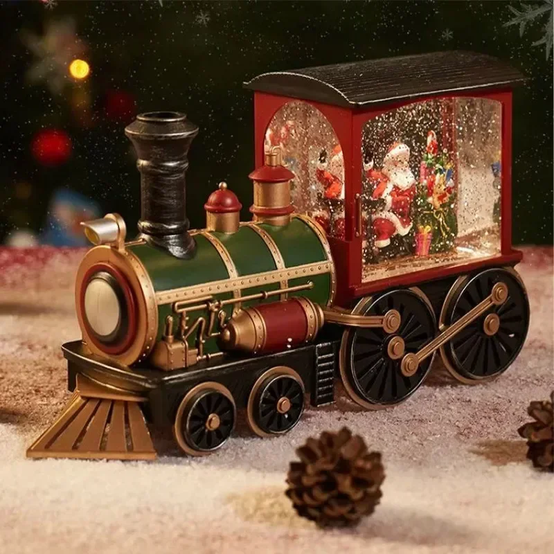 Christmas Train Music Box | Toy With Snow Crystal Ball Children's Toys