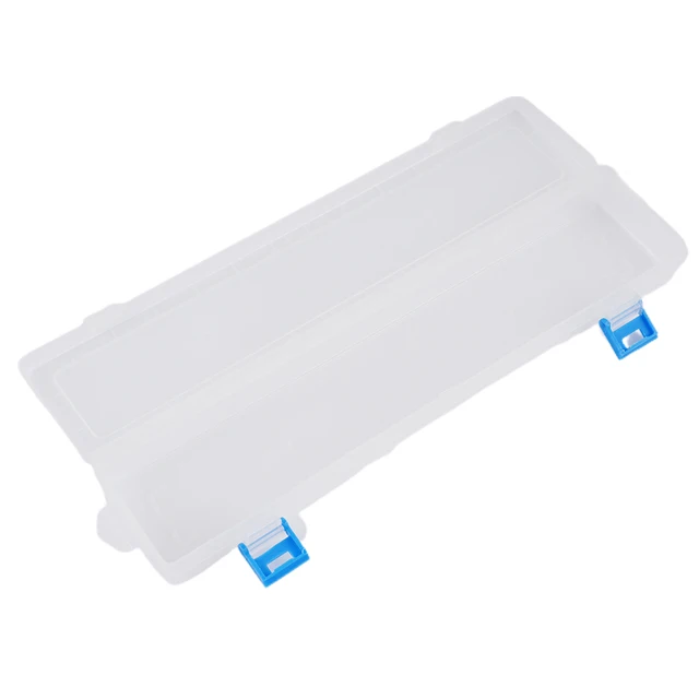 Porta Pennelli E Matite Da Disegno | Scatola Organizer 33x7x3.5 Cm | Bianco | Per Materiale Artistico