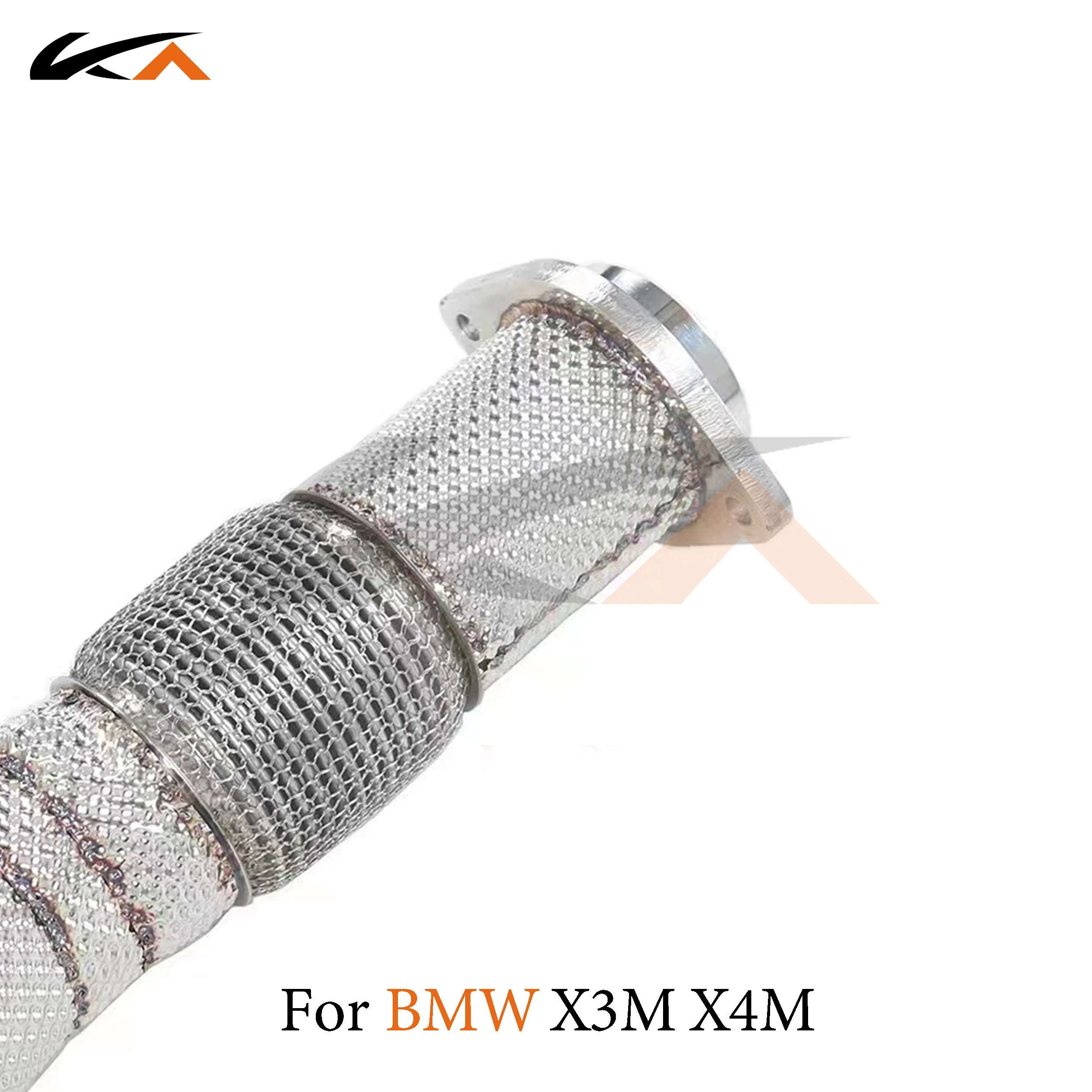 KA 튜닝 다운파이프 배기 스테인리스 스틸 헤더, BMW X3M X4M F97 F98 3.0T 퍼포먼스, 자동차 부품 열 차폐 촉매 작용