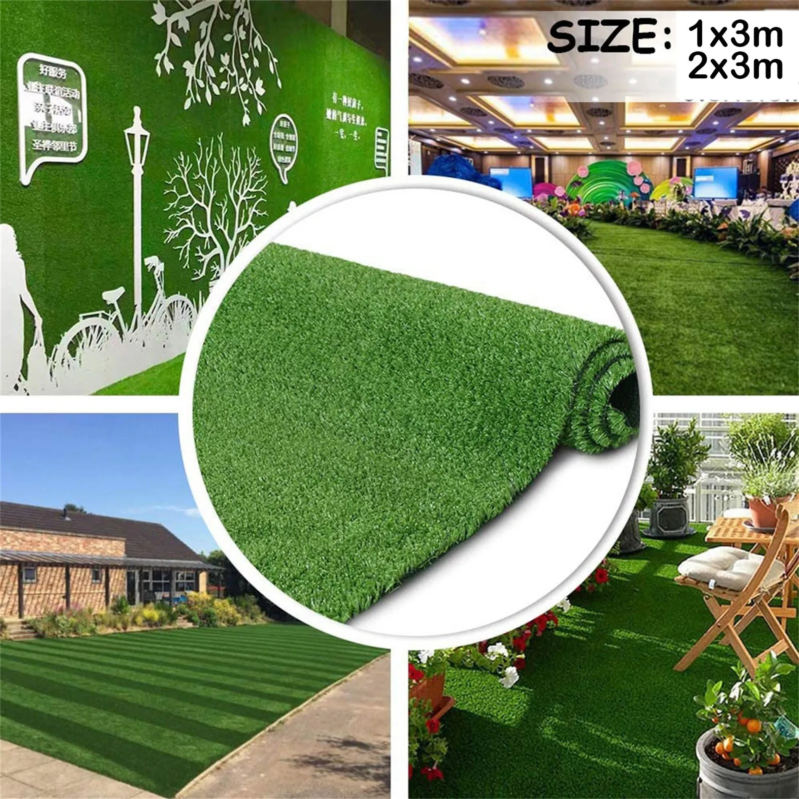 

Green Artificial Turf Synthetic Grass Floor Outdoor Garden Decor Simulation Moss Plants Fake Lawn Carpet Home DIY Decorations