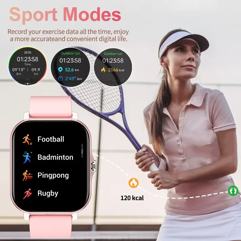 KESHUYOU 2025 Smart Watch 2.01 Inch HD Display Answer Make Call Message Preview Sport Modes DIY Dial Weather Forecast Men Women 3