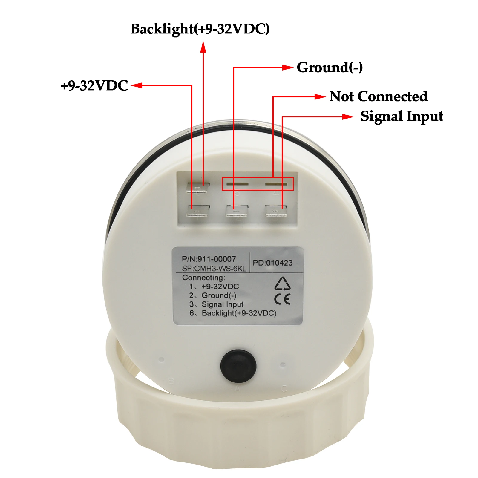 Tachometer Gauge 8K Boat Tachometer Marine Tacho Meter LCD Hourmeter 12V/24V 8000 RPM 85mm Car Tachometer Toerenteller 12v Hour Meter