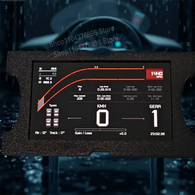 n*u様 MOZA ダッシュモニター MOZA CM2 Dash – High-Resolution Digital Racing Display