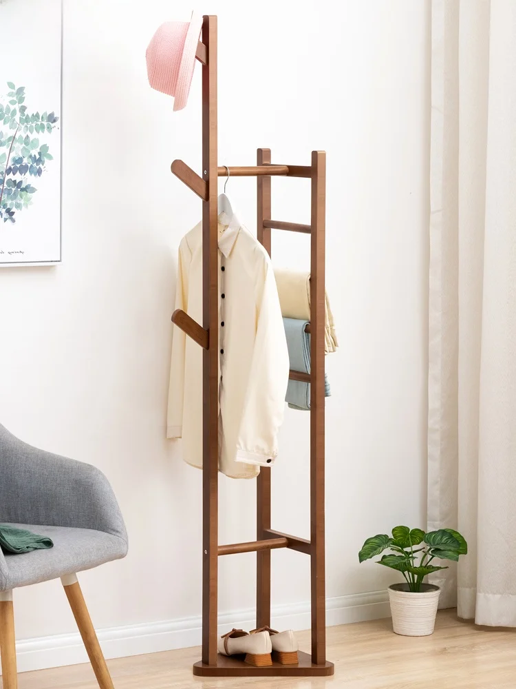 Real Wood Clothes Hanger for Home Use Children's Clothing Storage Ra Multi-Functional Dormi Storage Organizer Tool