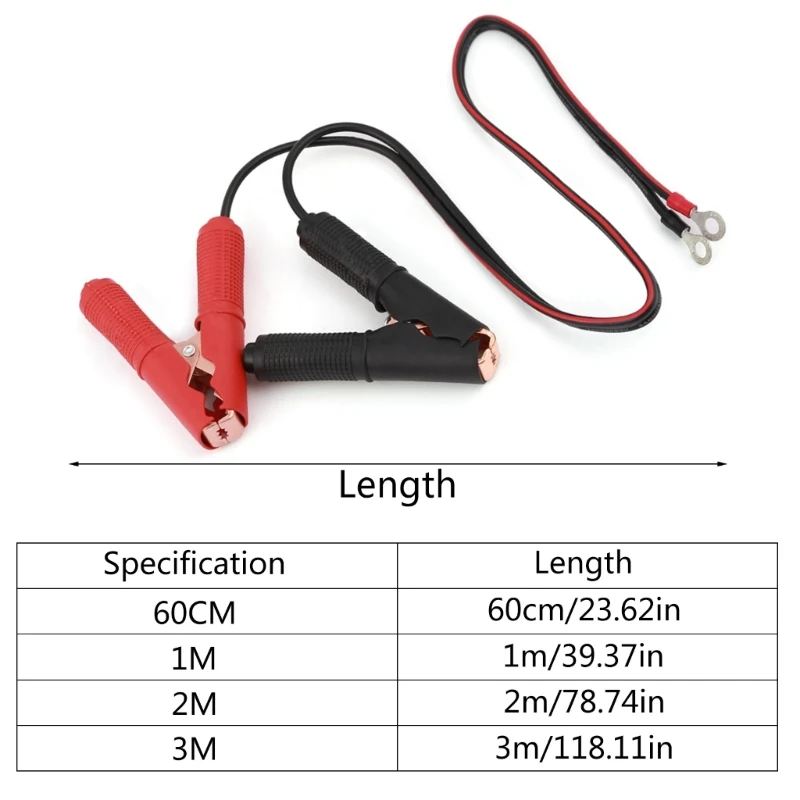 Upgraded Car Battery Power Wire Line Cable Power Emergency Line with Jump Starter Alligator Clamp Battery Inverter Cable images - 6