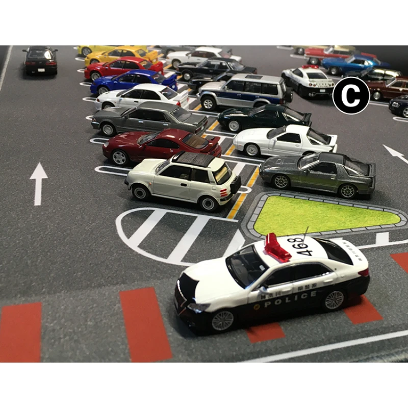 1:64 Scale 90X40cm Car Scene Mat Road Scene Accessory Parking Lot Mat For Diecast Vehicle Toy Display Mouse Pad Shows Gifts