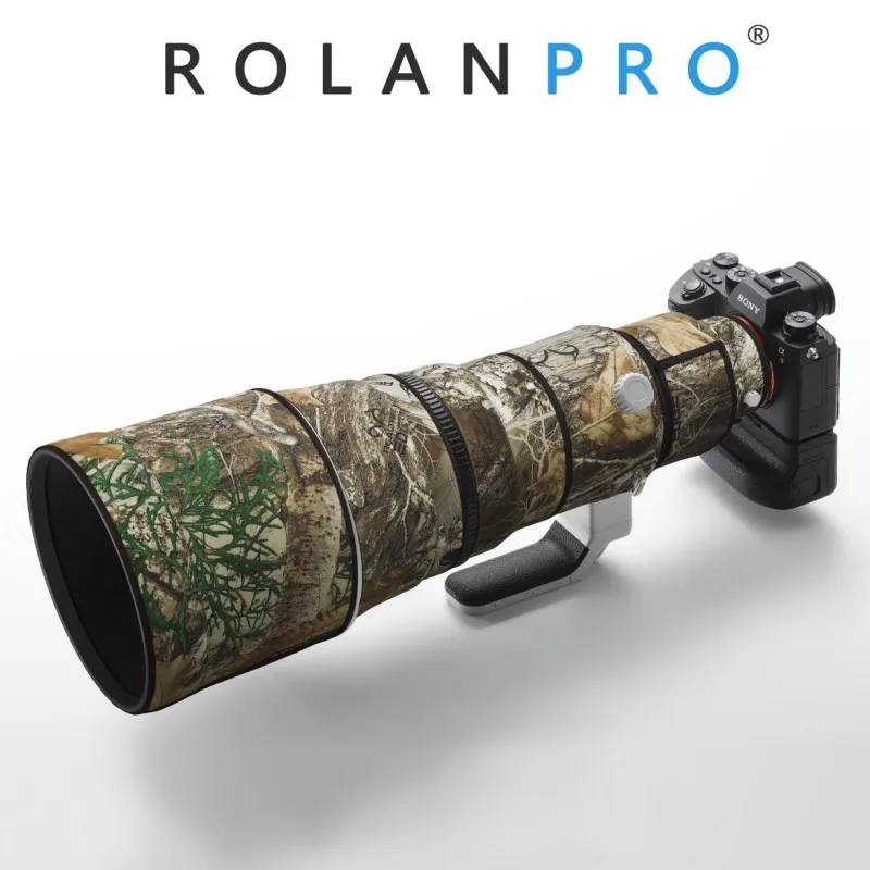 Rolanpro Sel400F28Gm Lens Camouflage Coat Rain Cover Per Sony Fe 400Mm F2.8 Gm Oss Lens Case Custodia In Nylon Impermeabile Per Obiettivo Della Fotoca