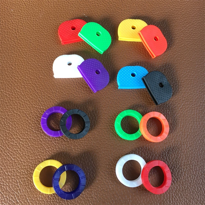 Key Caps Covers 10pcs/set Random Key Covers Topper Keyring Fashion Hollow Multi Color Soft Key Locks Accessories