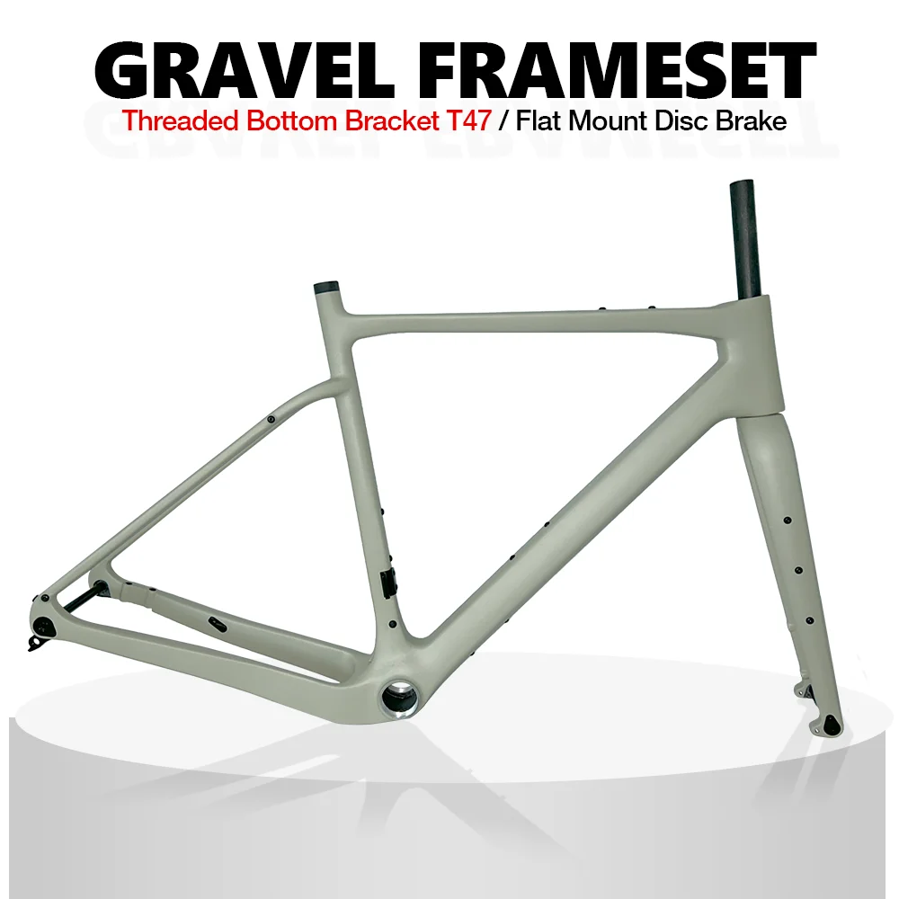 Cuadro De Bicicleta De Grava X-Gravel-2 - Carbono, Cableado Interno - 52/54/56/58CM
