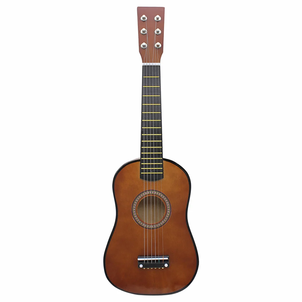 Acoustic Guitar 23 Inch Folk Acoustic Guitar Basswood Ukulele 6 Strings kids Beginners Music Instrument child Small Guitar Playing Learning Toy
