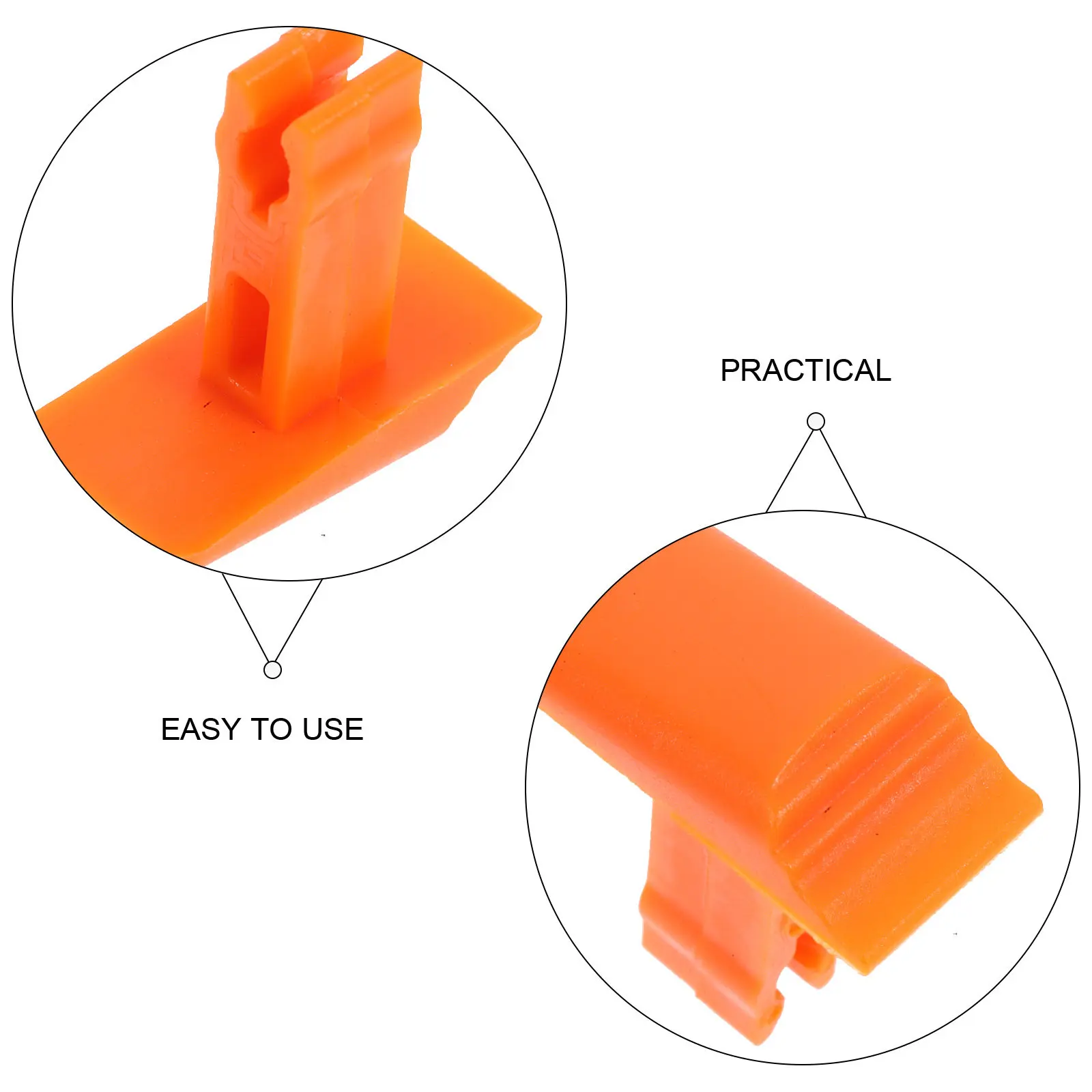 10Pcs 오렌지 텔레스코픽 사다리 스위치 버클 잠금 장치 확장 사다리 안전을 위한 견고한 플라스틱 교체 액세서리