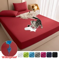 Waterproof Thicken Mattress Cover Quilted Latex Mat Bed Covers Pad Skin-Friendly Fitted Sheet Protector Bedspread150/160/180x200 1