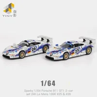 Tiny Sparky Porsche 911 962 964 917 Gulf LeMans Lamborghini Alloy Diecast Model Car Toy Collection series Guft 1