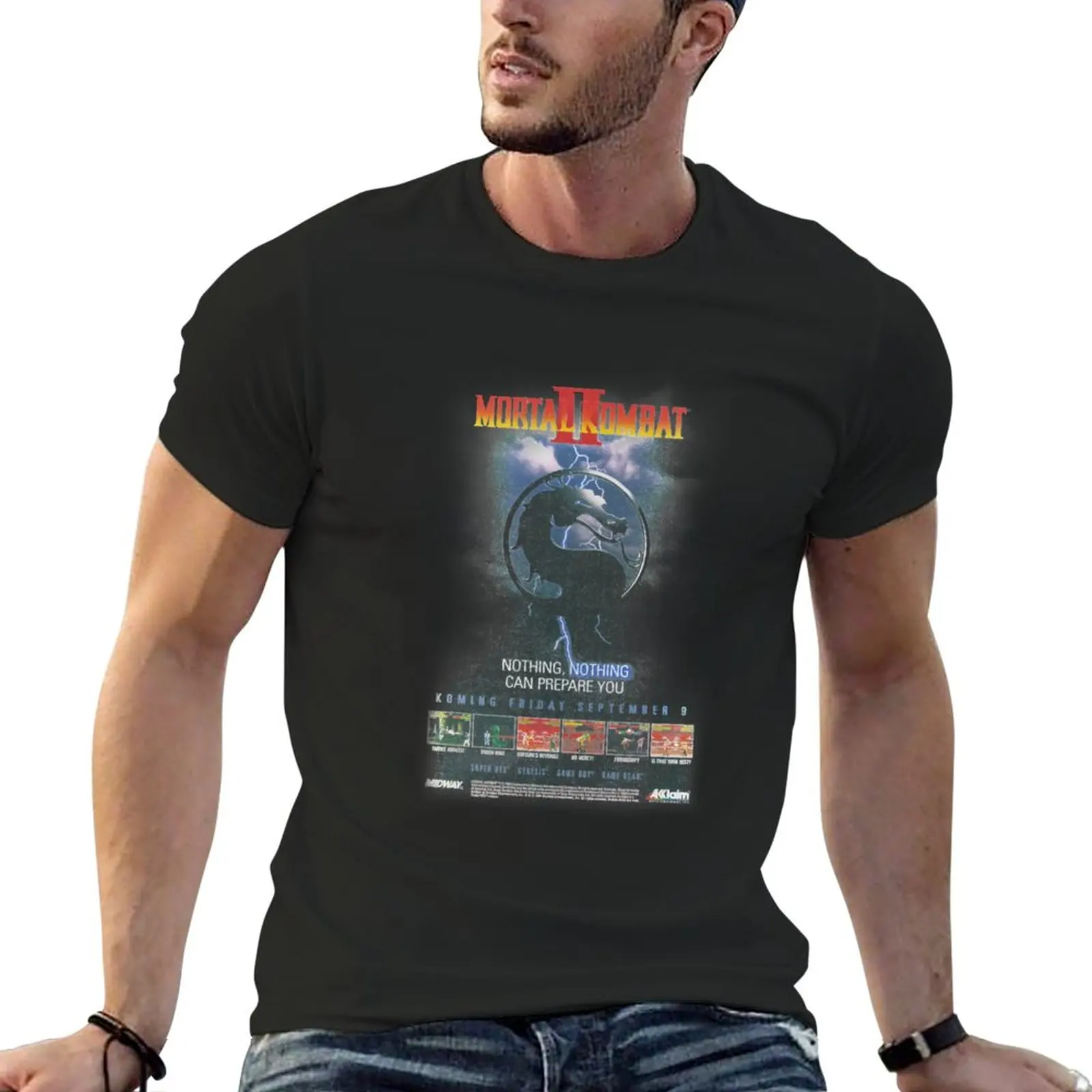 

New VINTAGE Mortal Kombat II T-Shirt.png T-Shirt black t shirts anime black t shirt mens funny t shirts